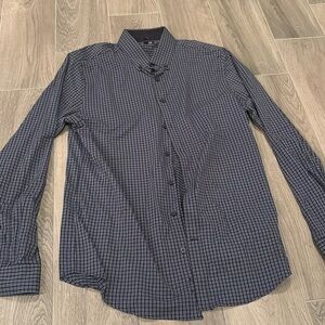Express Men’s Blue Button Up Size Medium 15 Slim